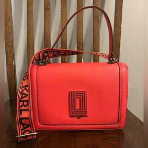 Karl Lagerfeld Paris Grenadine Simone‎ Top Leather Handle Bag Handbag NWT